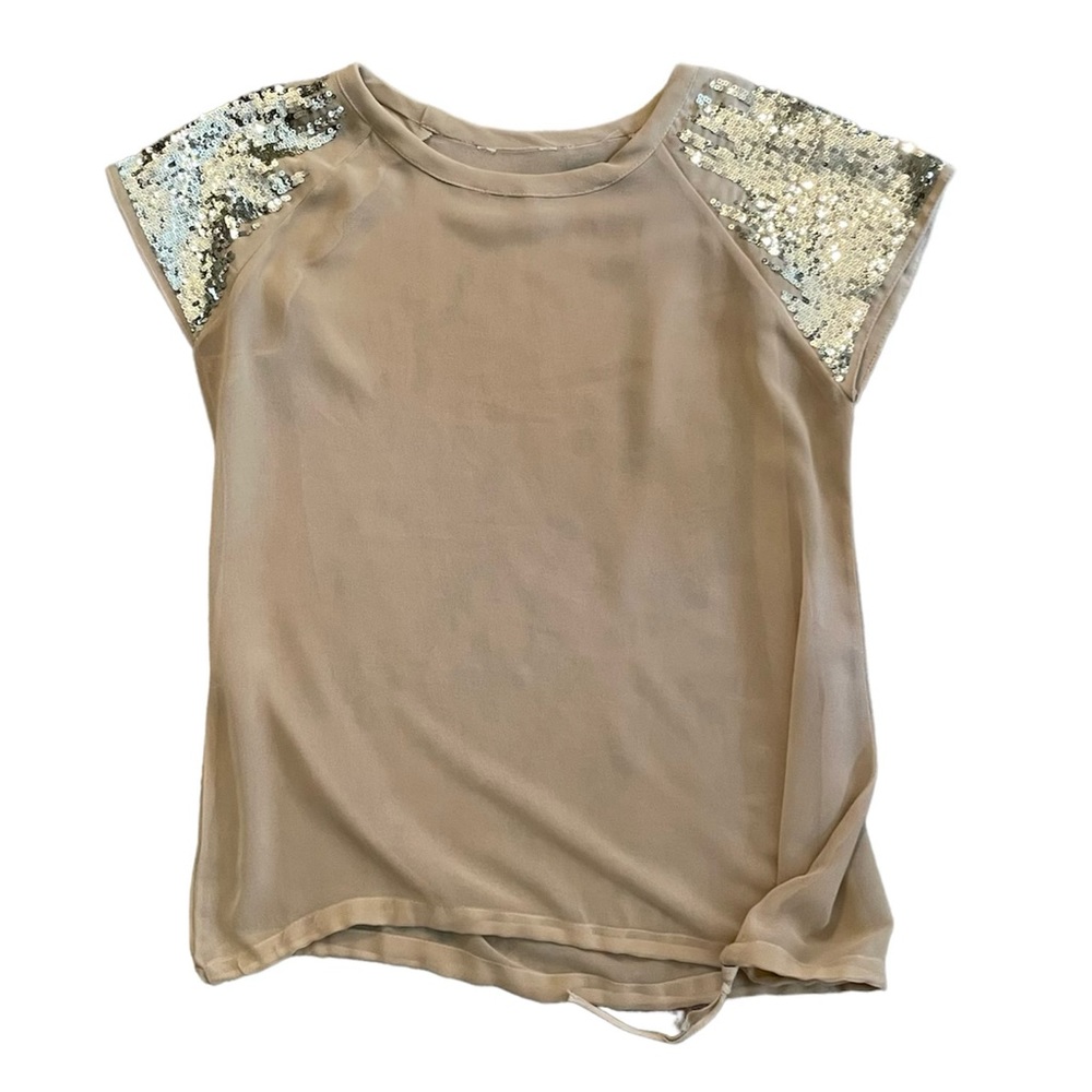 Sheer Sequin Blouse